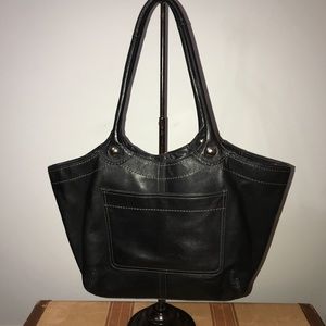 Coach Bag soft leather chunky stitching-Fabulous